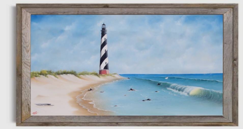 Cape Hatteras Lighthouse original painting by Gary Boswell