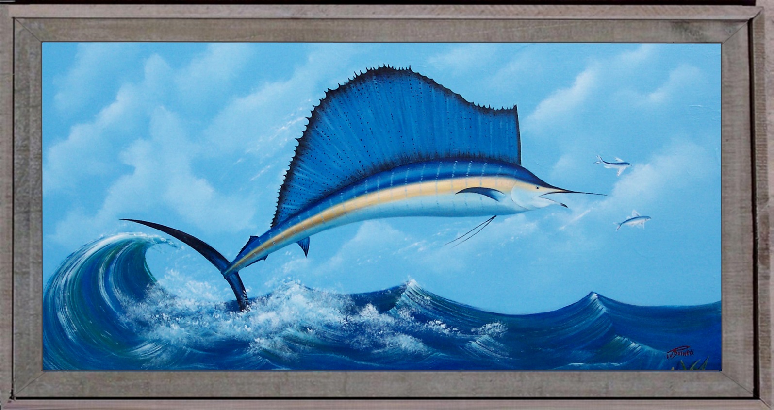 Sailfish original painting by Gary Boswell