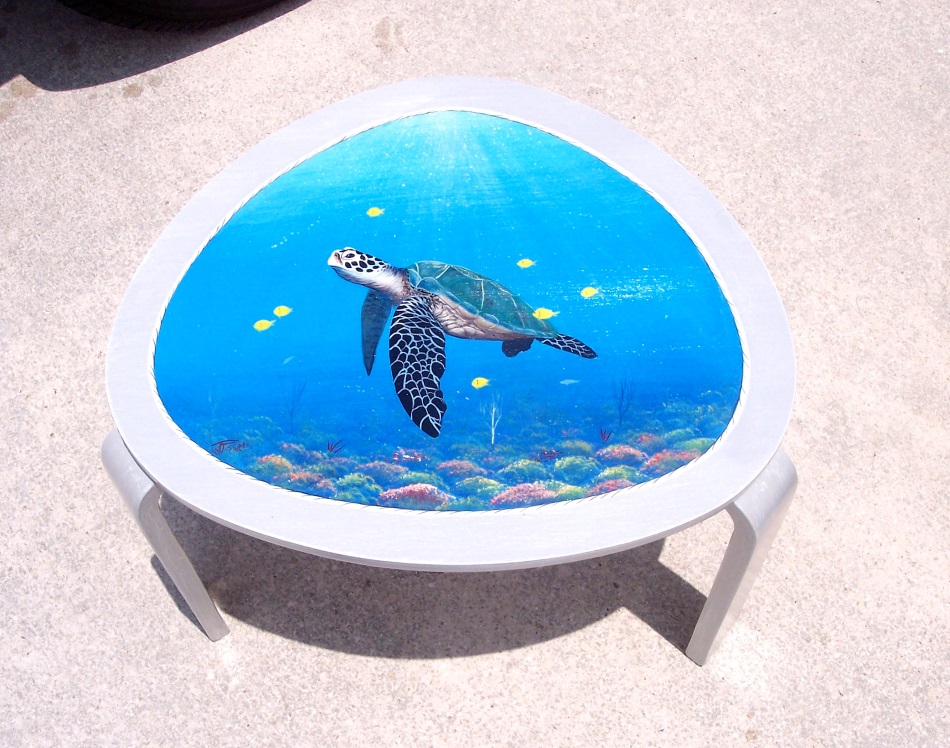Coastal handcrafted Nautical tables by Florida Artist Gary Boswell