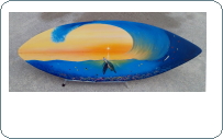 sea turtle wavw hand painted surfboard