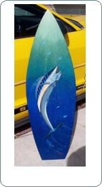 wahoo hand painted surfboards